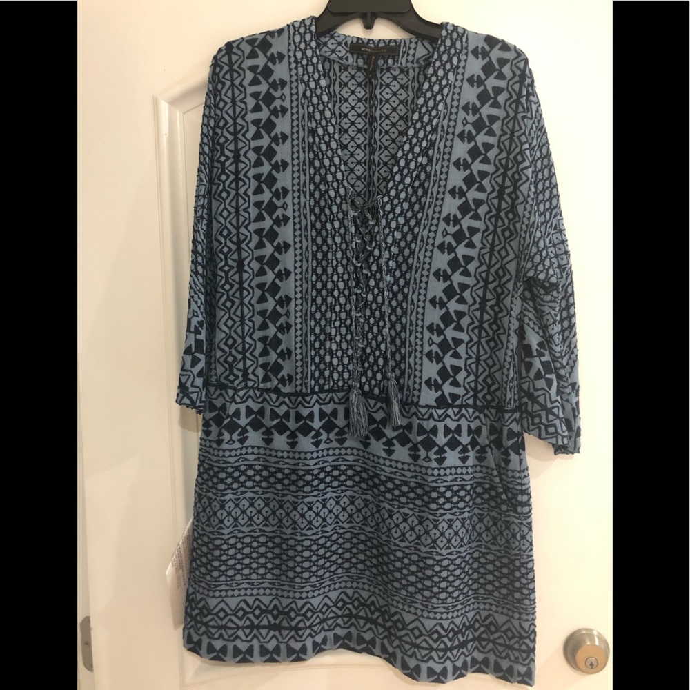 BCBGMAXAZRIA flowy blue dress